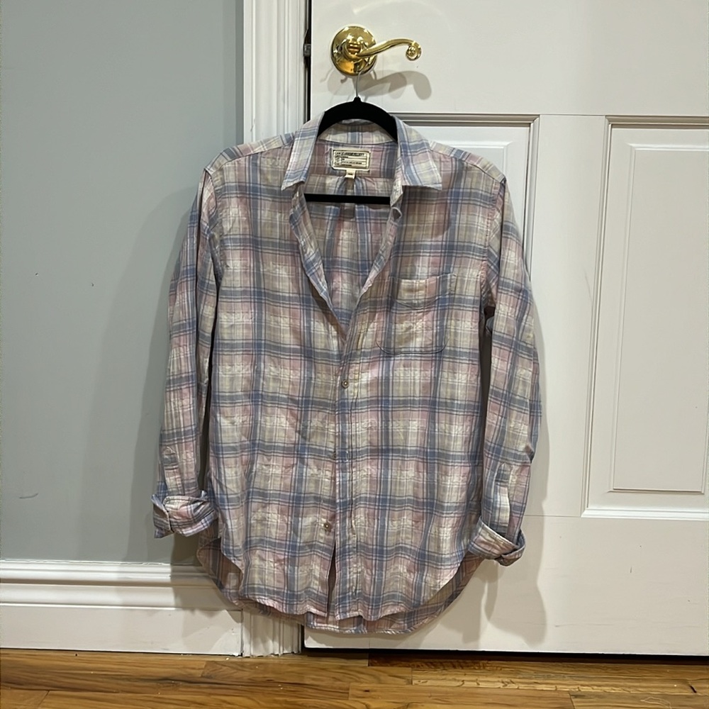 Plaid button down